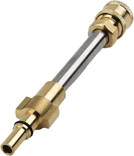 YUET Adaptateur de Nettoyeur Haute Pression Pour Bosch AQT Black & Decker à 1/4 Connexion Rapide,Lance d'Extension de Rechange,Tige d’Extension, Pistolet de Pulvérisation, Canon de Mousse