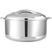 Stainless Steel Hot Cold Food Insulated Casserole Double Wall Hot Pot Capacity 5000ml