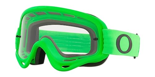 Image of Oakley O Frame MX Adult Off-Road Motorcycle Goggles - Green/Clear/One Size