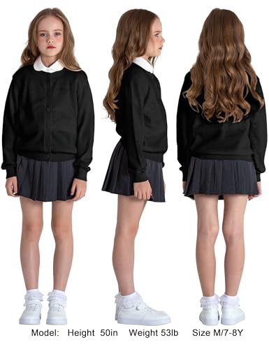 BOBOYOYO Girls Cardigan 100% Cotton Kids Heart Cardigan Sweater Valentines — view 2