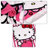 SZYBKOSCHNĄCY ręcznik plażowy, kąpielowy, (Stitch, Snoopy, Bluey, Hello Kitty, Marvel) 100% BAWEŁNA 70x140 cm OEKO-TEX (Hello Kitty)