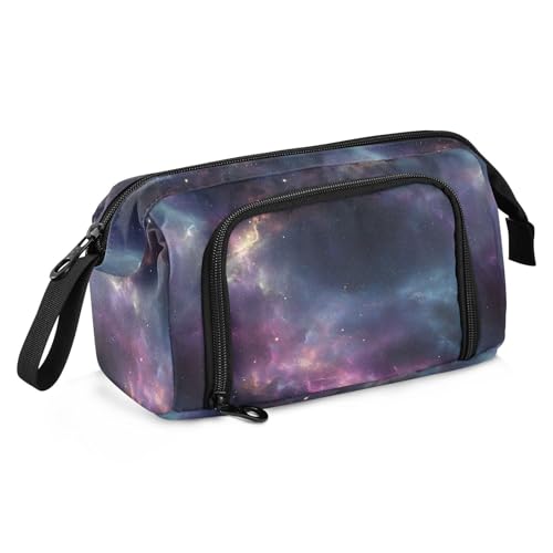 Image of Cool Galaxy Pencil Bag Pencil Case for Teen Boy Girl, Big Capacity Pen Bag Zipper Pencil Pouch with Handheld Aesthetic Pencil Pouch with Print School Office Pencils Stationery