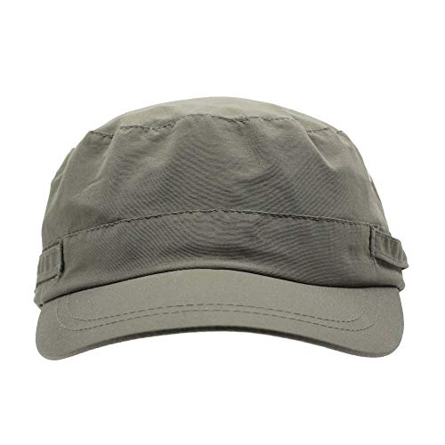 Image of The Vintage Year Washed Cotton Distressed Cadet Hat - Tactical Military Baseball Cap for Men & Women, Outdoor Casual Wear