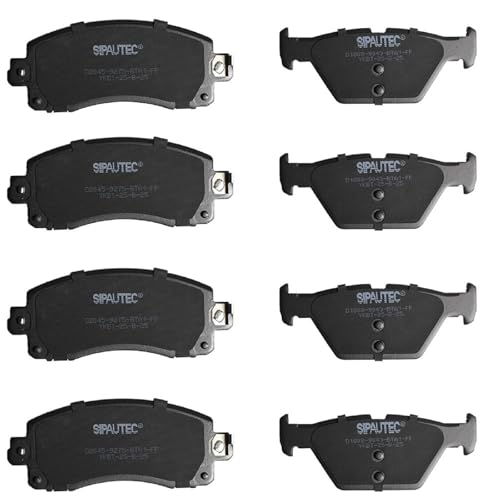 Front & Rear Carbon Fiber Ceramic Brake Pads Compatible with