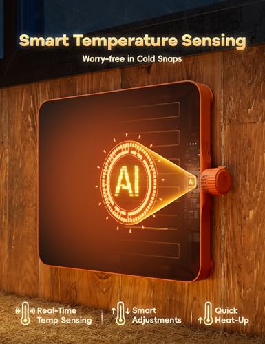 Chickcozy Smart Chicken Coop Heater, 200 Watts Coop Radiant Heat Panel Built-In Adaptive Temperature Sensor thumb #2