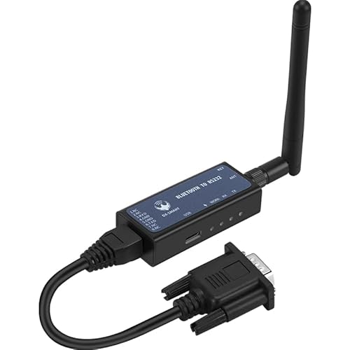 CP26 RS232 a Bluetooth Adaptador serie industrial inalámbrico Bluetooth módulo de comunicación Bluetooth a convertidor RS232, cambia 232 dispositivo con cable a inalámbrico (CP26 para teléfono)