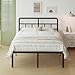 Lutown-Teen Giroletto una Piazza e Mezza 120x190 cm con Testiera Curva, Struttura Letto Alta 46 cm con Doghe in Metallo, Letto con Contenitore Sottostante, Montaggio Facile, Silenzioso, Nero immagine
