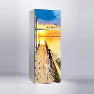 Buzdolabı Sticker Kaplama Dolap Kaplama Etiketi Gün Batımı
