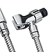YOO.MEE Adjustable Shower Arm Bracket for Handheld Shower Head, 360° Swivel POM Ball Joint, Large Angle Adjustable Shower Holder, Chrome Finish