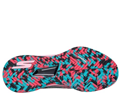 Skechers Homme Viper Court Pro 2.0 Sneaker, Pink/Black, 44 EU