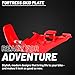 Polisport Motocross Motorcycles (MX) Fortress Skid Plate for Beta RR 250/300 (2020-2024) Dirt Bikes - OEM Quality, Flexible, Durable & Perfect Fit - Red