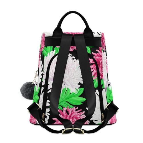 Sac à dos fleurs chrysanthème rose idéal pour vos sorties - 2