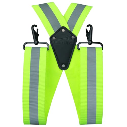 MELOTOUGH Reflective Safety Suspenders Suspenders for Men Industrial Strength Suspender for Jeans Men Suspender for Big and Tall 2Work Suspender