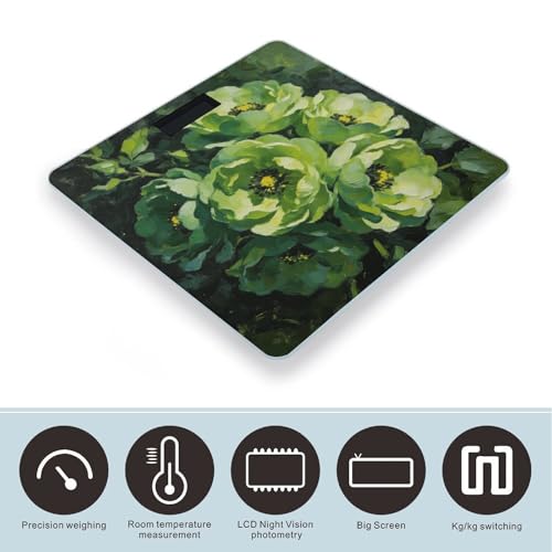 Báscula Digital Green Flowers para Peso Corporal hasta 180 kg miniatura 3