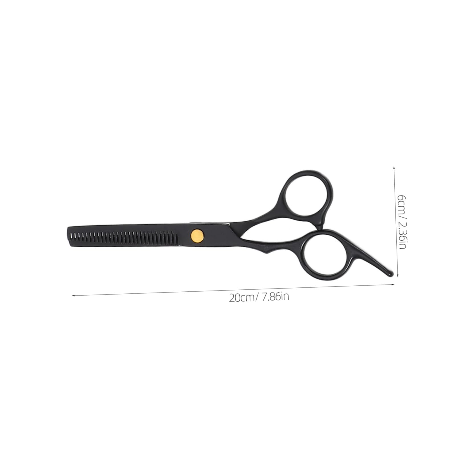 Juego de Tijeras Tijeras Planas para Cortar el Cabello de Acero Inoxidable Negro Peluquero para Uso Profesional y Doméstico