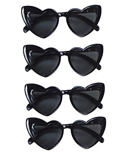Heart Sunglasses for Women, Bachelorette Party Favors, Heart Shaped Glasses, Sunglasses pack of 4