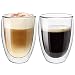 Produktbild Topsky 2X 350ml Latte Macchiato Gläser Doppelwandig,Cappuccino TassenWärmeerhaltung Gläser,Roße Doppelwandige Gläser aus Borosilikatglas,Teegläser,Kaffeegläse,Espresso
