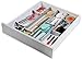Practical Comfort Aluminum Kitchen Drawer Organizer for Silverware Utensils Flatware 9 Dividers Set | MEDIUM