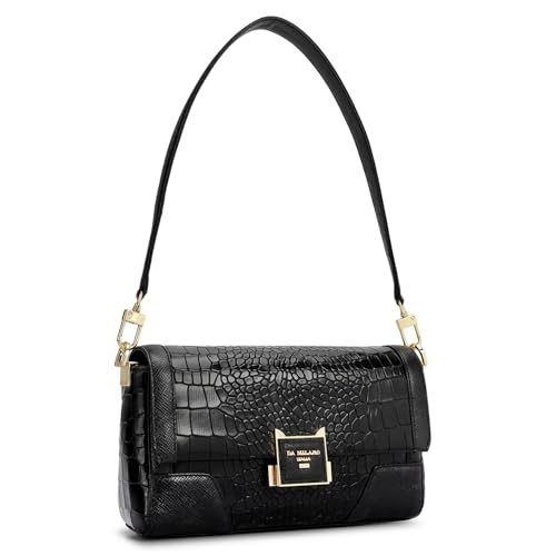 Image of Da Milano Leather Shoulder Bag for Women (01939OL)
