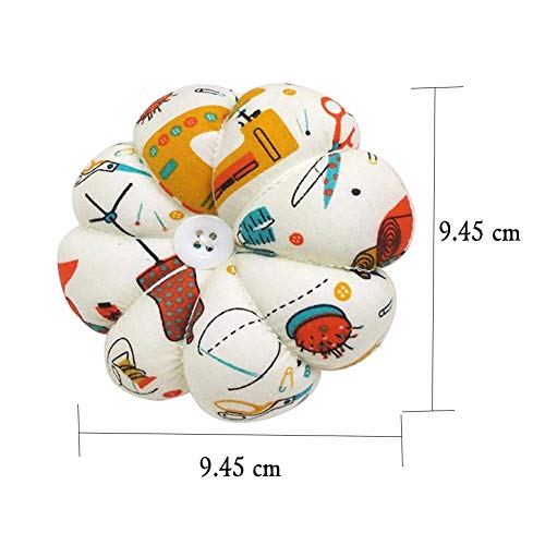 D&D Wrist Pin Cushion Pumpkin Pin Cushion Wearable Pincushions For Needles Pins Holder - Sewing Pattern Beige #TOP3
