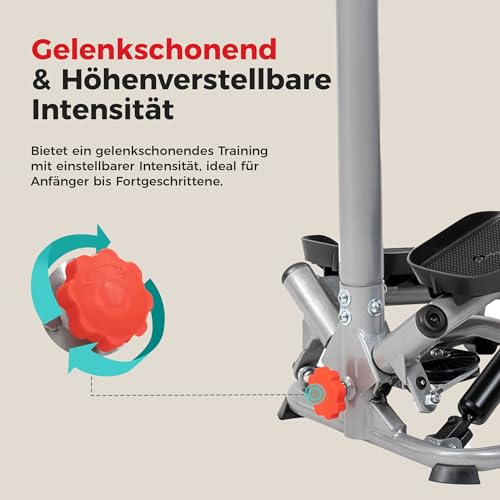 Sunny Health & Fitness Smart Twist Stair Stepper mit Lenker - 4