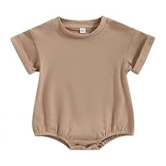 Khaki Short Sleeve Romper