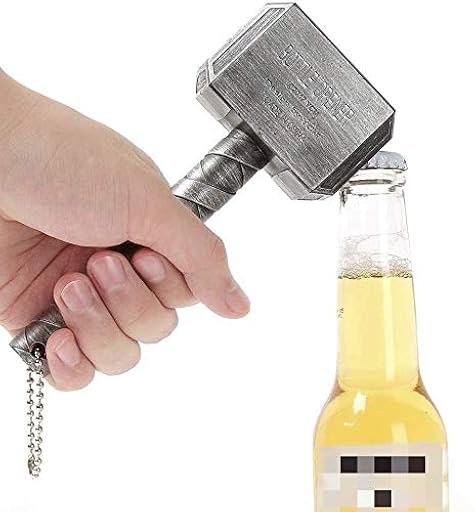 Thor´s Hammer Bottle Opener - para Bar/Decoración del hogar y Marvel Lovers y Beer Lovers - Fin del Juego y Regalo de Infinity War (Plata) | Ya disponible en tu tienda friki favorita! En mundofriki.es! Thor´s Hammer Bottle Opener - para Bar/Decoración del hogar y Marvel Lovers y Beer Lovers - Fin del Juego y Regalo de Infinity War (Plata) | Ya disponible en tu tienda friki favorita! En mundofriki.es!