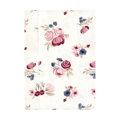 Luvable Friends Hudson Baby Flannel Burp Cloths 7pk, Blush Rose Floral2