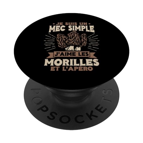 Ramasseur De Morilles Cueilleur Morilles Cadeau PopSockets PopGrip Interchangeable
