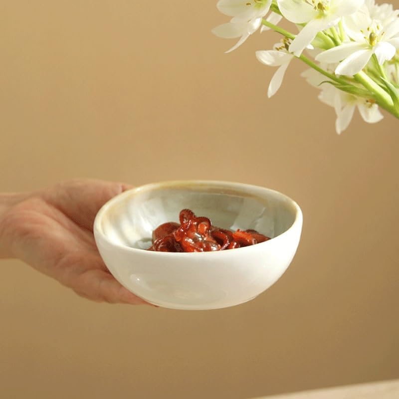Irregular Shaped Household Ceramic Tableware Vintage Rice Bowls Small Soup Salad