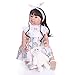 MaMadolls Bambole Reborn Bambole Bambino Realistico 30 Inch 80 cm Real Looking Baby Baby Silicone Arti e Testa Morbido Panno Pesato Corpo 12M Bebe Feel con Vestito Set
