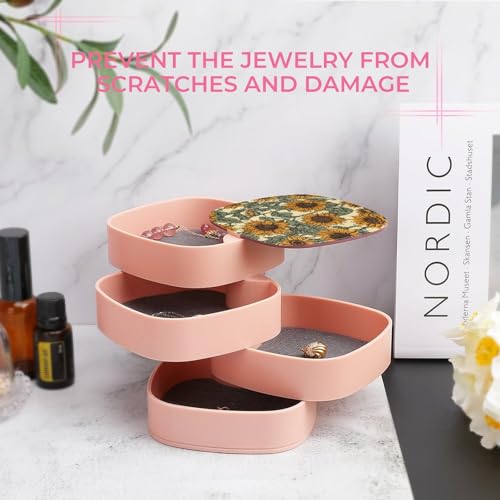 Boîte à bijoux rotative : finis les colliers emmêlés sur la coiffeuse