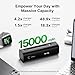 Autel Power Bank, LiFePO4 Battery 15,000mAh Portable Charger Top-Notch Safety, PD 3.0 Fast Charging Compatible with iPhone 16/15/14 Series, AirPods, Apple Watch, Samsung etc (Flight-Approved)