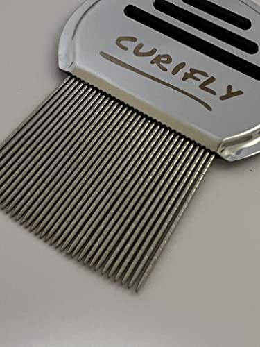 Did Lice Strike? Have No Fear, Curifly Is Here! Say Goodbye To Lice And Nits With Curifly’s Stainless Steel Comb - Safe, Gentle, And Effective Lice Removal Tool For All Hair Types #TOP3