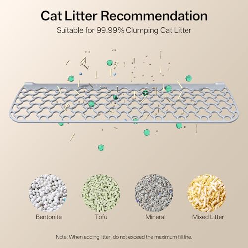 UBPET Automatic Litter Box, 106L Extra Large Self-Cleaning Cat Litter Box for Multiple Cats, Smart App Control, Odor-Control System, Anti-Pinch Safety Design, Includes Waste Bags and Deodorizer Blocks - Image 8