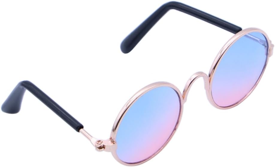 Fashion Pet Sunglasses for Small Dogs and Cats Stylish Eyewear for Pet Photography Props Frame Comfortable Spring Legs for Fun