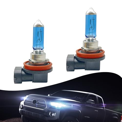 Fasebeek Juego de 2 luces antiniebla para auto, bombillas halógenas H11 12V 100W, bombillas de luz ultra...
