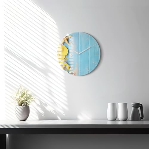 Horloge en verre à mécanisme silencieux Wallfluent 30 cm de qualité supérieure