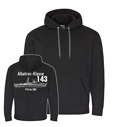 Sweat à capuche Copytec Albatros #24833 aux finitions soignées en taille Medium bleu et noir