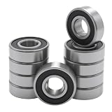 MospdyGear 10 Stück 15x35x11mm 6202-2RS Kugellagern, Doppelt Abgedichtete Lager, Geeignet für Elektromotoren, 3D Drucker und Verschiedene Mechanische Geräte