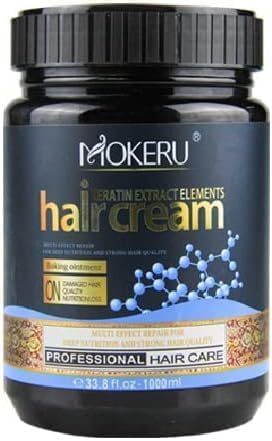 Mokeru Keratin Treatment Hair Cream 1000ml for Silky Smooth Tresses