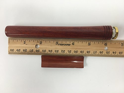 N and J Kaleidoscope in Solid Padauk Wood, 6 Inch Barrel, 3 Mirror System, Beaded Chamber, Handcrafted in U S A