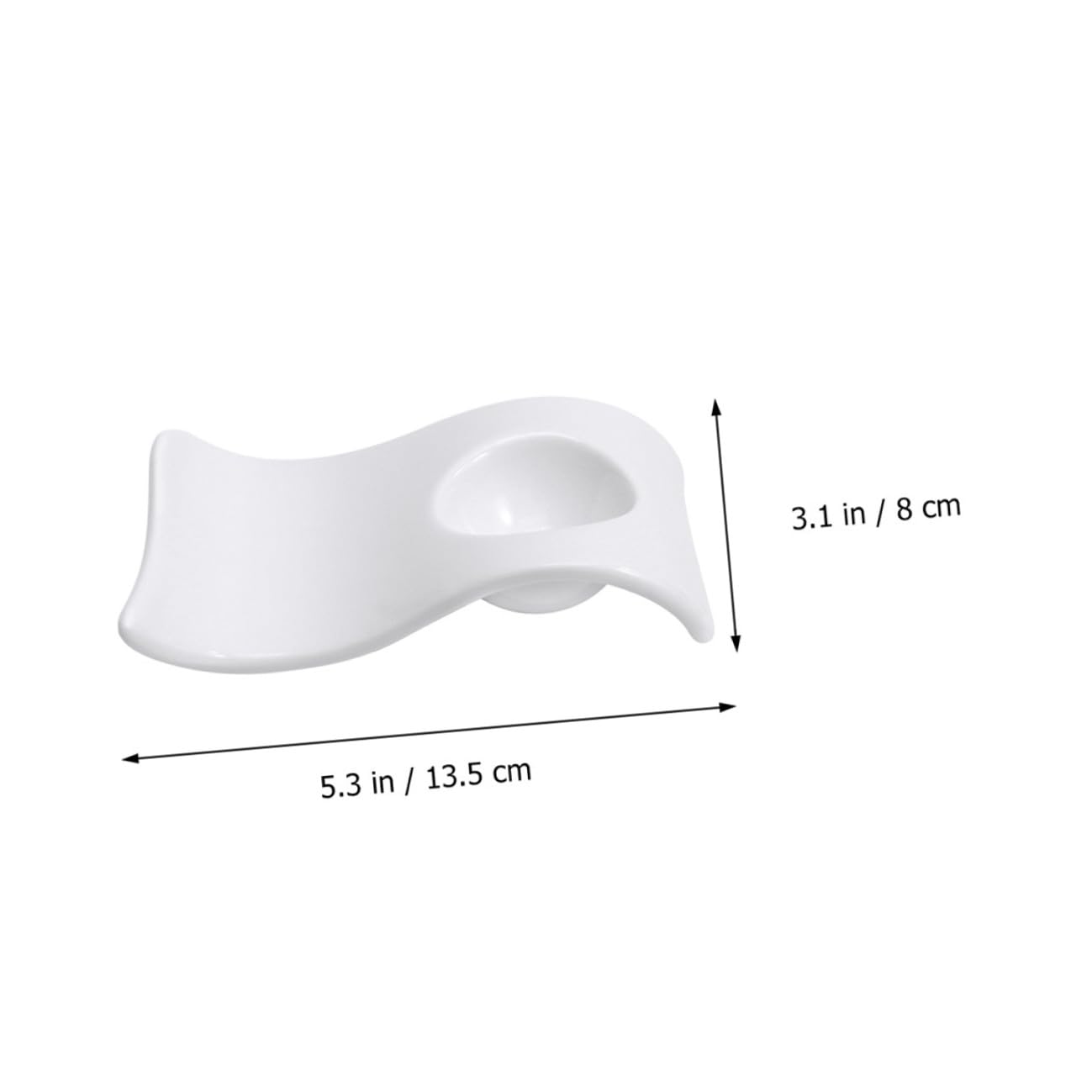 6 Coquetiers en Céramique Blancs pour Œufs Durs, Porte-œufs Pratiques et Modernes, Support pour Petit-déjeuner Élégant, Lot de 6 Pièces