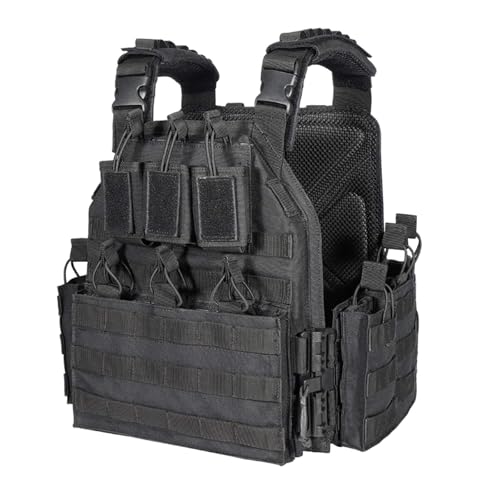 BOMTURN 1000D Tactical Vest for Men Quick Release Modular Vest Adjustable Vest Outdoor
