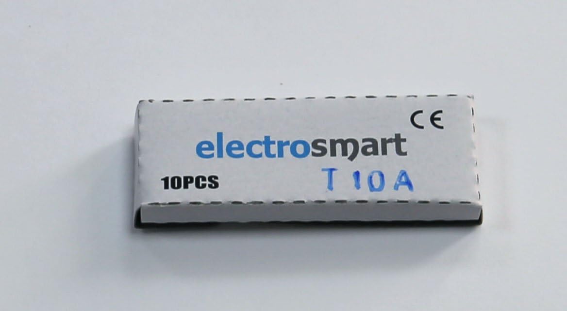 Lot De 10 Fusibles Verre 5x20 Mm, 10A 240V, Pour Appareils électriques - Neufs Emballés