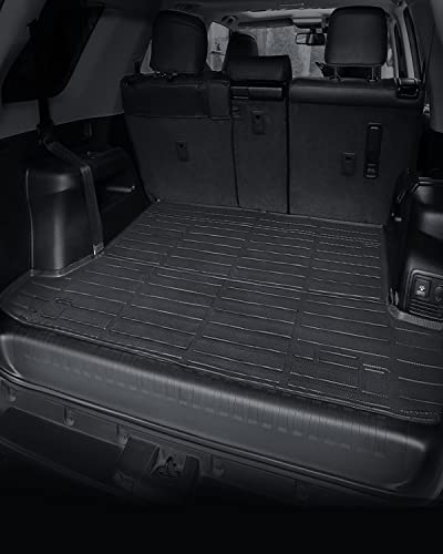 BAMACAR for Toyota 4Runner 2013-2023 2024 Floor Mats & Cargo Liner 4Pcs, for 4Runner Floor Mats All Weather for 4Runner Accessories 2014 2015 2016 2017 2018 2019 2020 2021 2022(Fit for 7-Seater)
