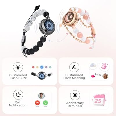 TOTWOO Long Distance Touch Bracelets for Couples, Lebanon | Ubuy TOTWOO Long Distance Touch Bracelets for Couples, Lebanon | Ubuy