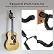 NUOSIYA Gitarre Wandhalterung für Wand, 2 Stück Gitarrenhalter für Bass, E-gitarre, Banjo Universal Holz Gitarrenständer, Klassische Akustikgitarre Haken Gitarrenwandhalter Gitarrenzubehör