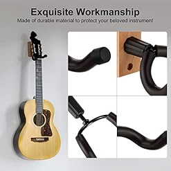 Support Guitare Mural, NUOSIYA 2 pièces Classique Porte Guitare pour Basses, Acoustique Guitare, Banjo, Mandoline… - Les Beatles, Paul McCartney, John Lennon, RIngo Starr, George Harrison Support Guitare Mural, NUOSIYA 2 pièces Classique Porte Guitare pour Basses, Acoustique Guitare, Banjo, Mandoline… – Image 4