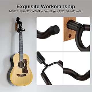 Support Guitare Mural, NUOSIYA 2 pièces Classique Porte Guitare pour Basses, Acoustique Guitare, Banjo, Mandoline… - Les Beatles, Paul McCartney, John Lennon, RIngo Starr, George Harrison Support Guitare Mural, NUOSIYA 2 pièces Classique Porte Guitare pour Basses, Acoustique Guitare, Banjo, Mandoline… – Image 4